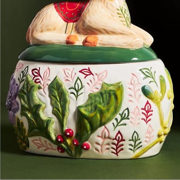 Reindeer cookie jar from Anthropologie - Picture 2 of 4
